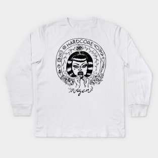 Hardcore Vegan Kids Long Sleeve T-Shirt